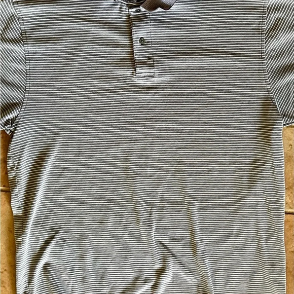 Jos. A. Bank Travelers Collection Purple & White Striped Polo Shirt L – Golf - Picture 5 of 10